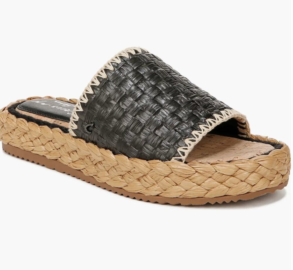 CIRCUS NY SAM EDELMAN Woman's Wallis Slide Sandal Size 7.5 Woven Weave Braided